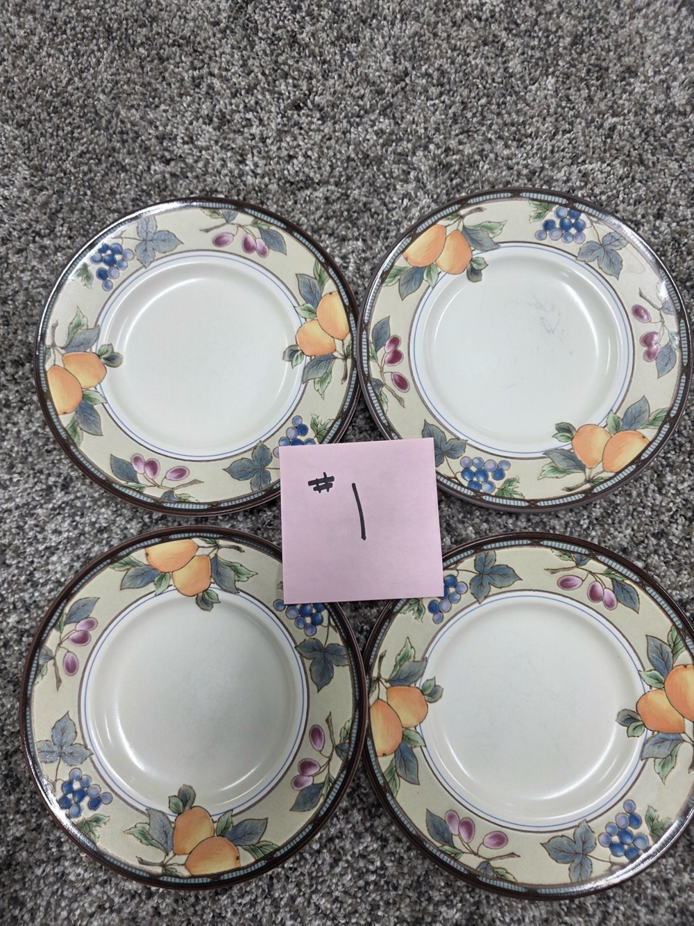 Mikasa Bread Plates - Garden Harvest